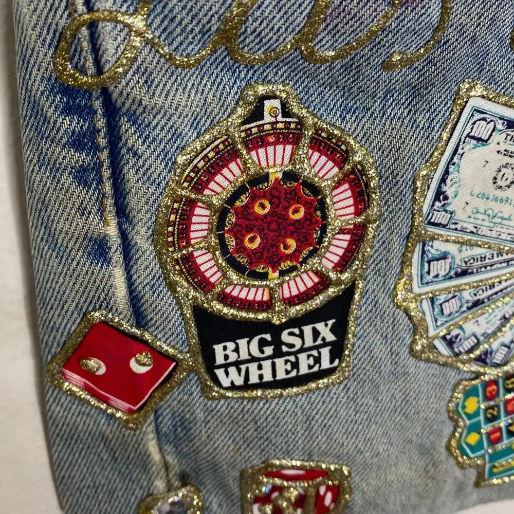Las Vegas Vintage UNIQUE Hand Crafted Jean Shoulder Bag Made from Levi's 550